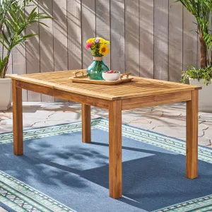 Outdoor Expandable Acacia Wood Dining Table - NH653503 patio chairs, outdoor seating