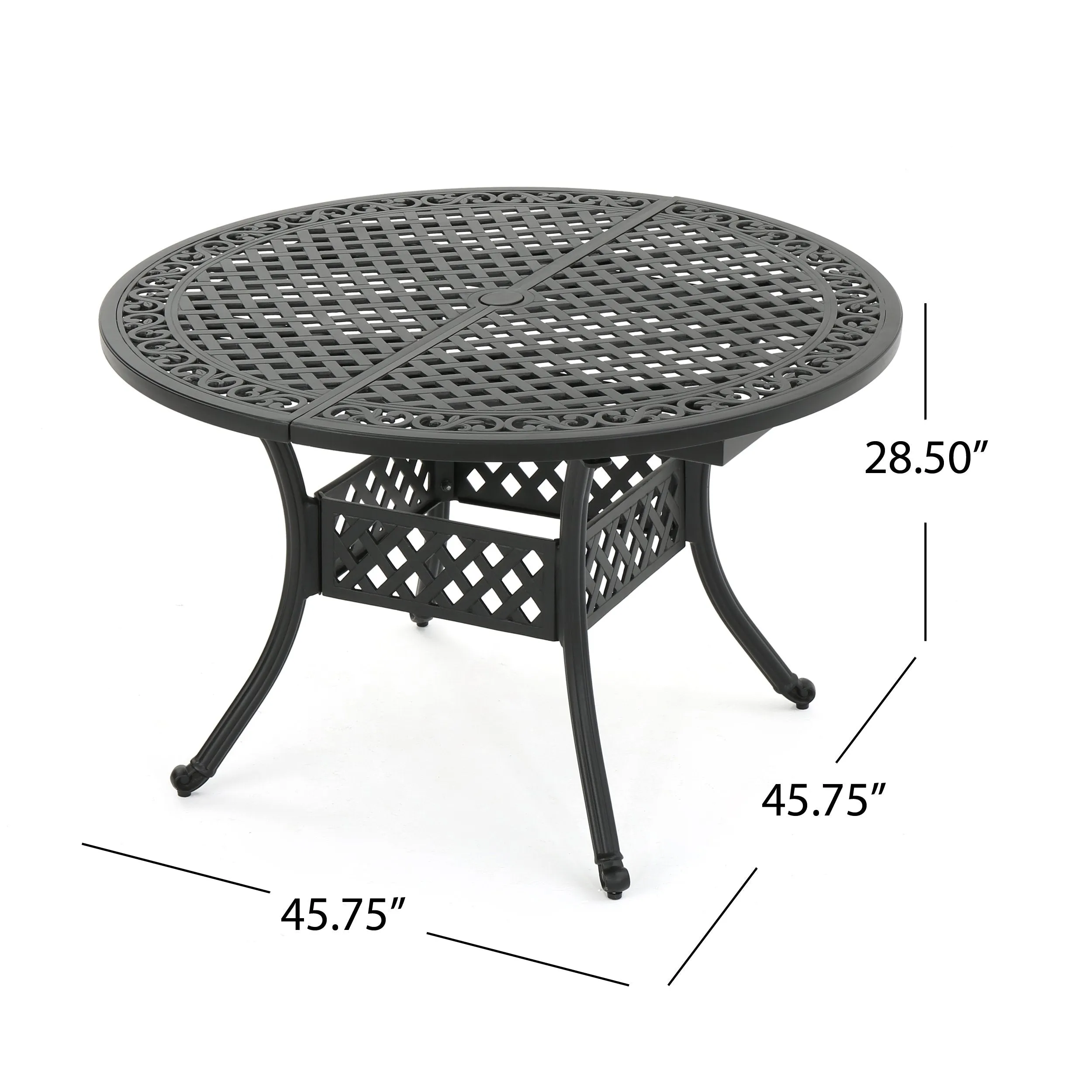 Outdoor Expandable Aluminum Dining Table - NH372103