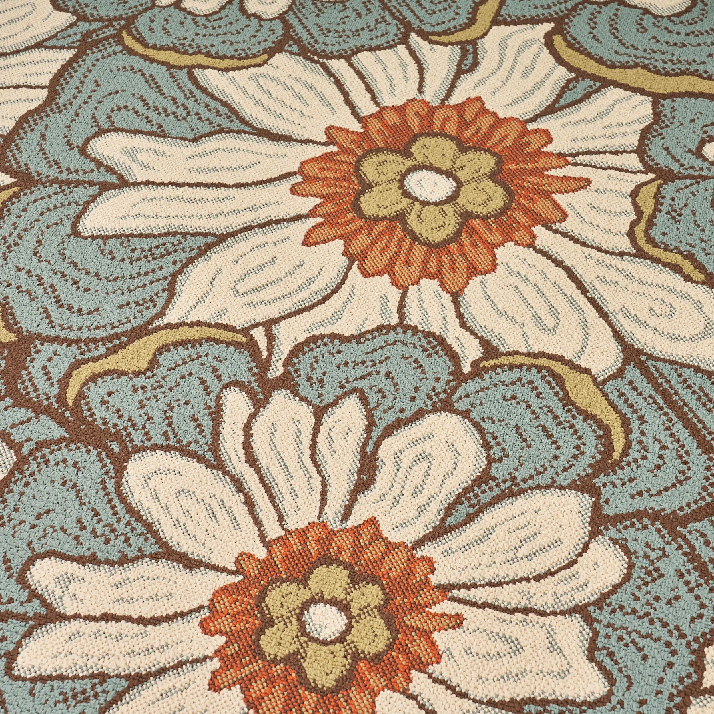 Outdoor Floral Area Rug - NH298403