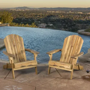 Outdoor Folding Wood Adirondack Chair - NH646692 patio chairs, outdoor seating