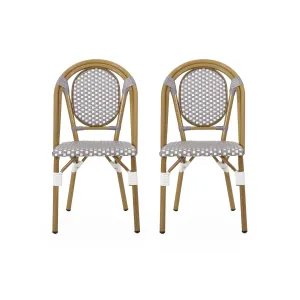 Outdoor French Bistro Chairs (Set of 2) - NH542313 patio chairs, outdoor seating