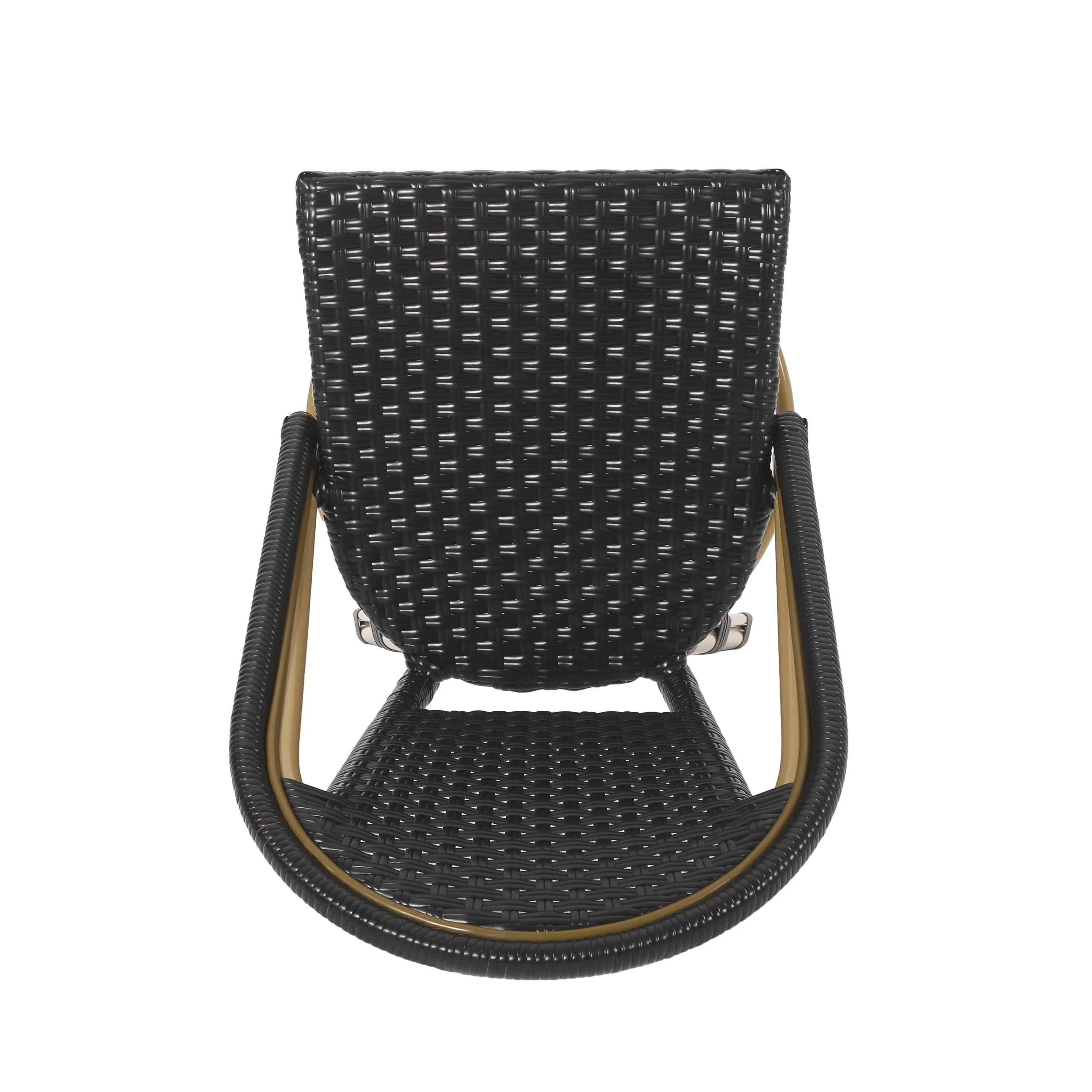 Outdoor French Wicker and Aluminum 29.5 Inch Barstools
