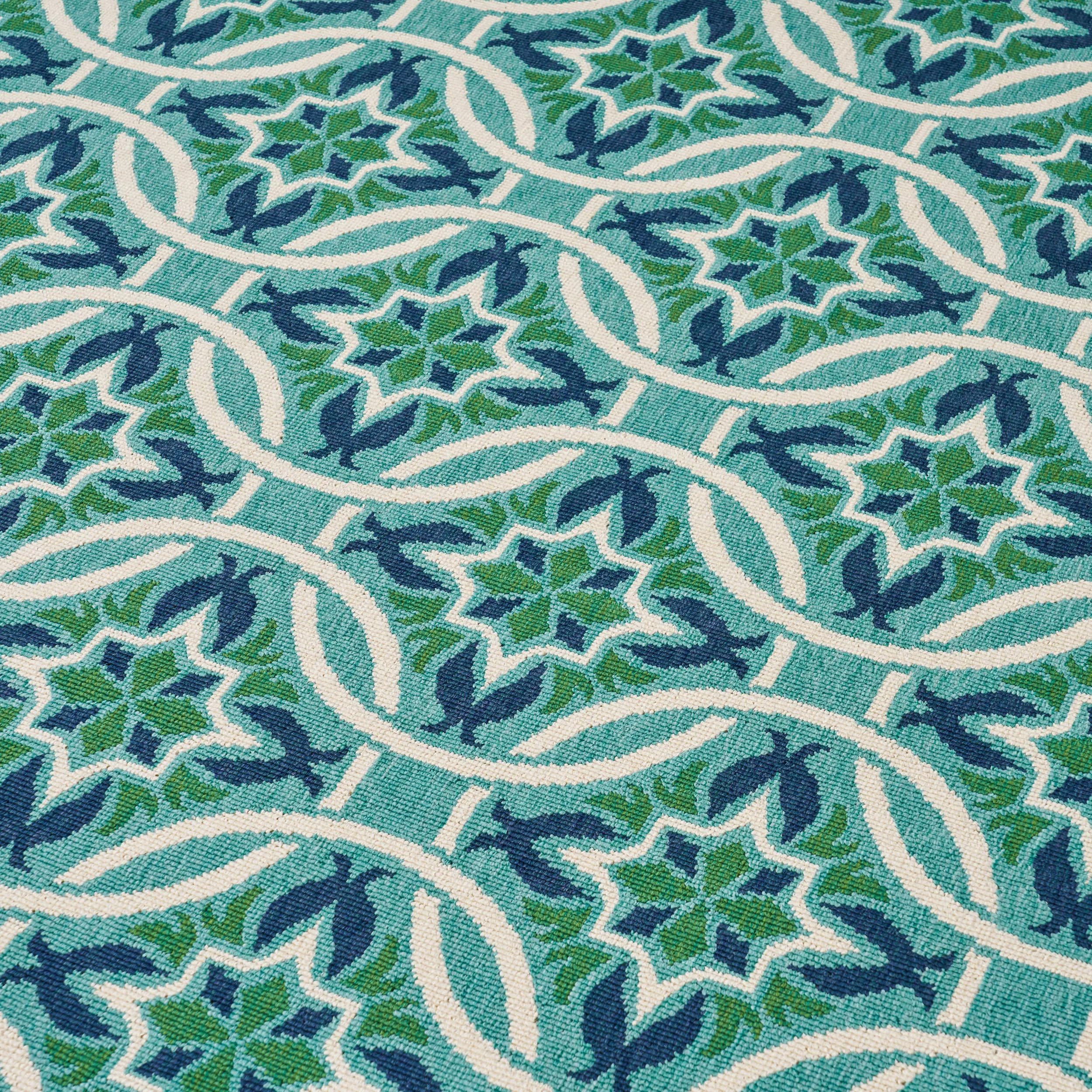 Outdoor Geometric Area Rug - NH498403