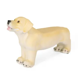 Outdoor Labrador Dog Garden Bench, Light Brown - NH695513 patio chairs, outdoor seating
