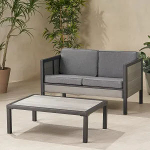 Outdoor Loveseat Set with Coffee Table - NH161113 patio chairs, outdoor seating