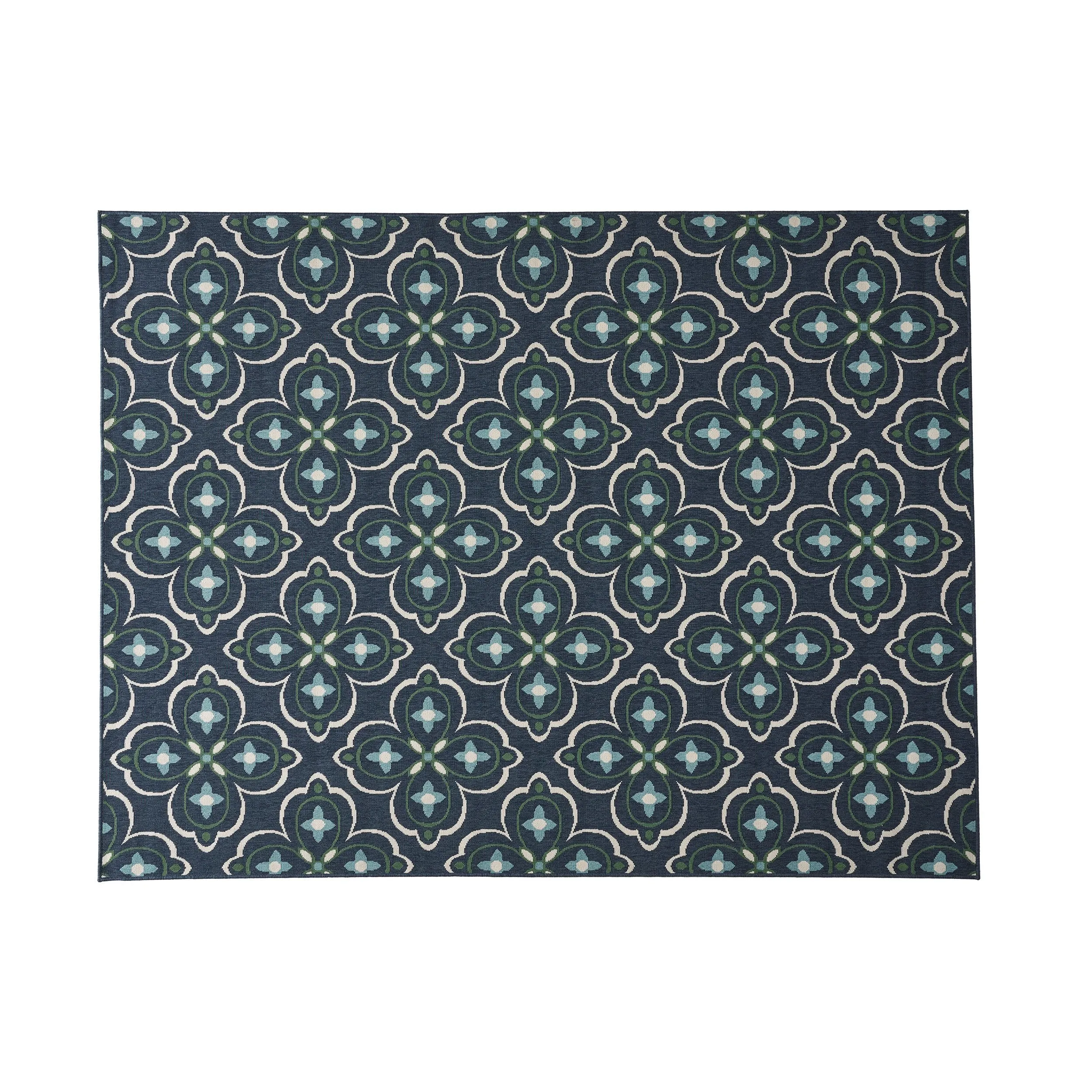 Outdoor Medallion Area Rug, Blue and Green - NH365803 patio chairs, outdoor seating