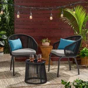 Outdoor Modern 2 Seater Chat Set - NH939113 patio chairs, outdoor seating