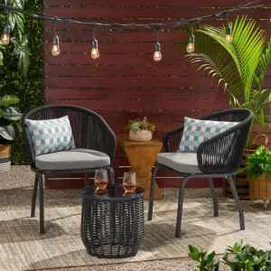 Outdoor Modern 2 Seater Chat Set - NH983113 patio chairs, outdoor seating