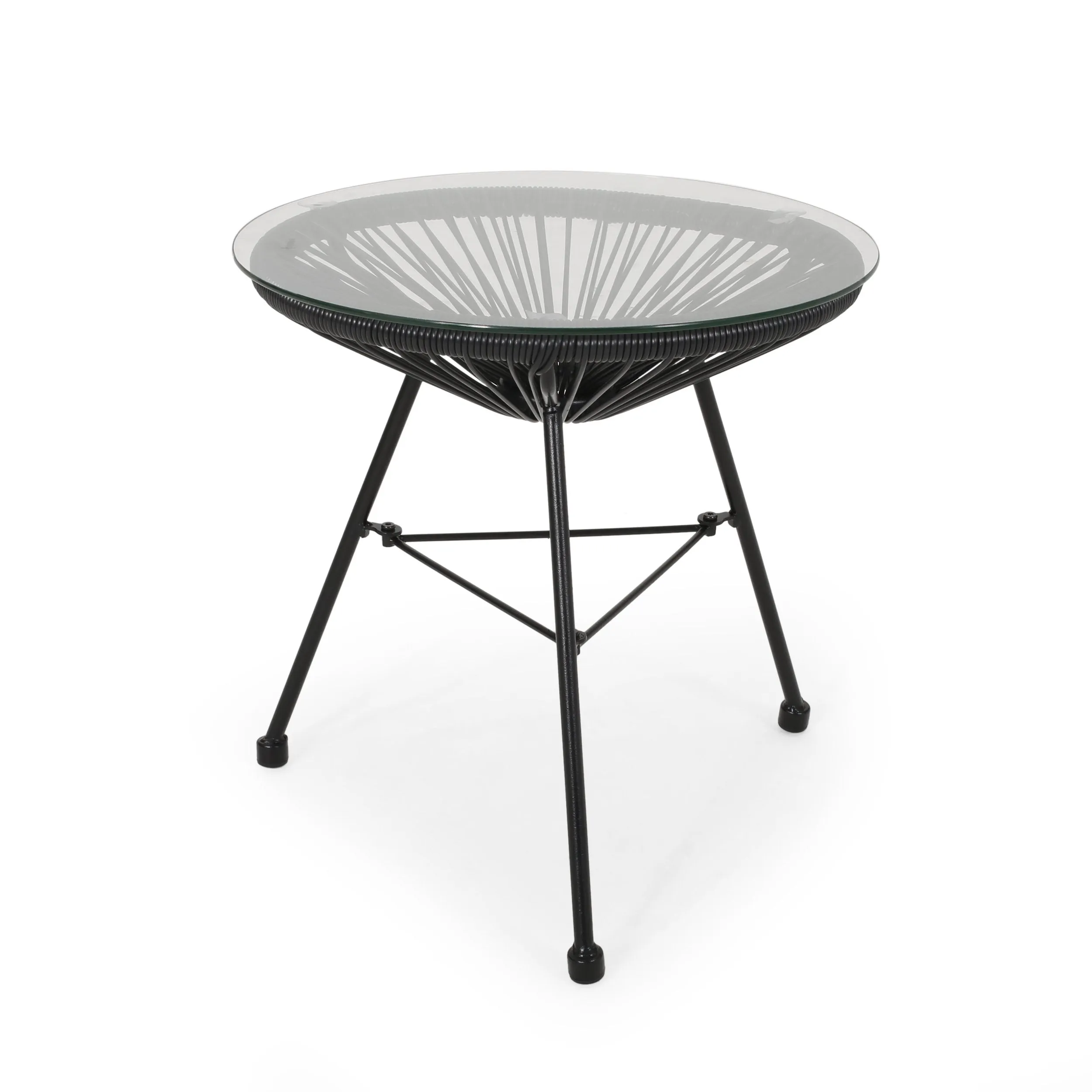 Outdoor Modern 2 Seater Faux Rattan Chat Set - NH280113