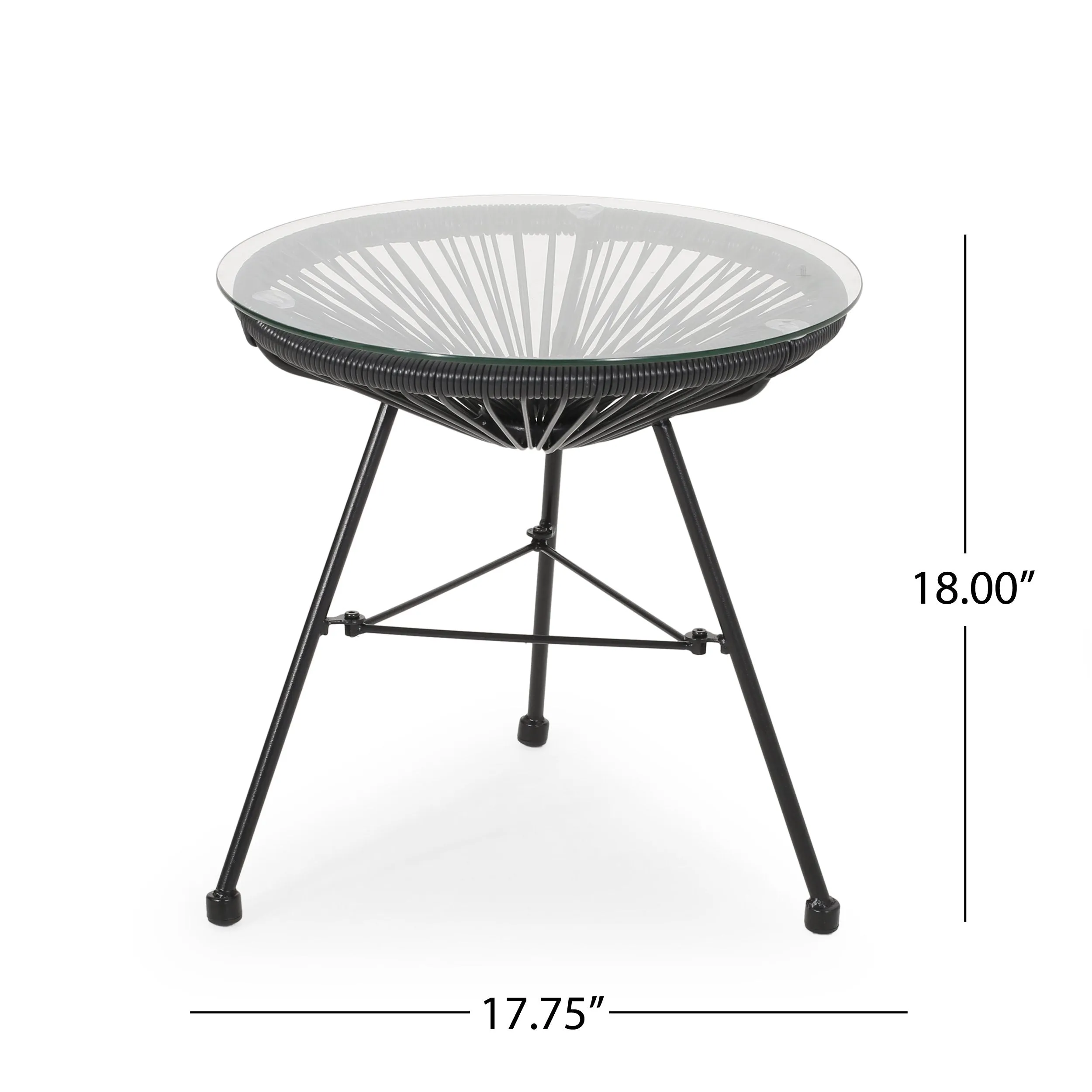 Outdoor Modern 2 Seater Faux Rattan Chat Set - NH280113