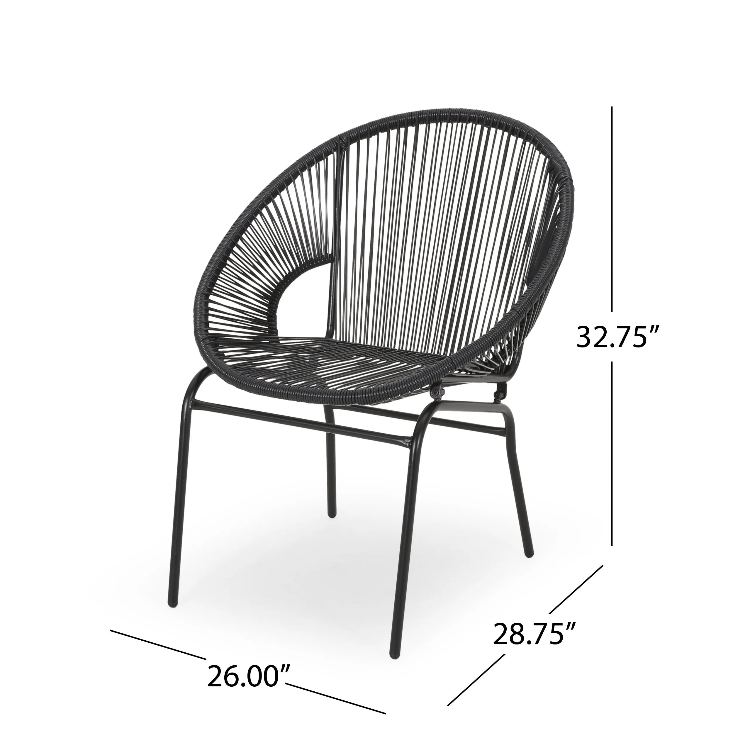 Outdoor Modern 2 Seater Faux Rattan Chat Set - NH280113