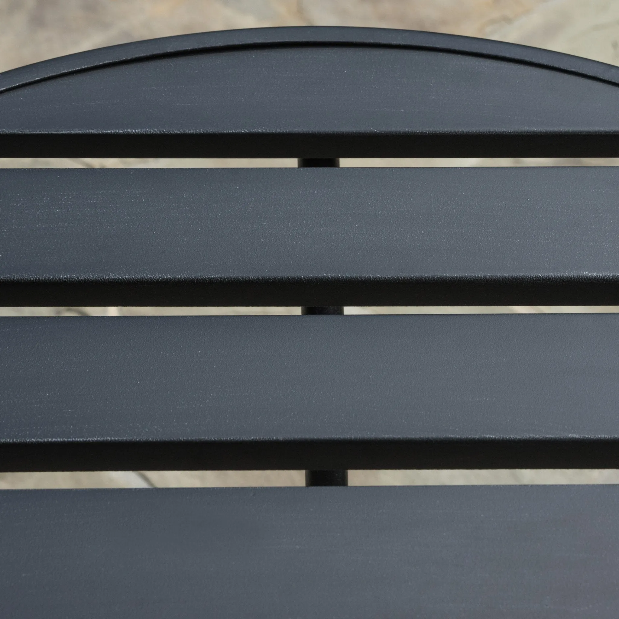 Outdoor Modern 3-Piece Metal Bistro Set with Slats - NH619592