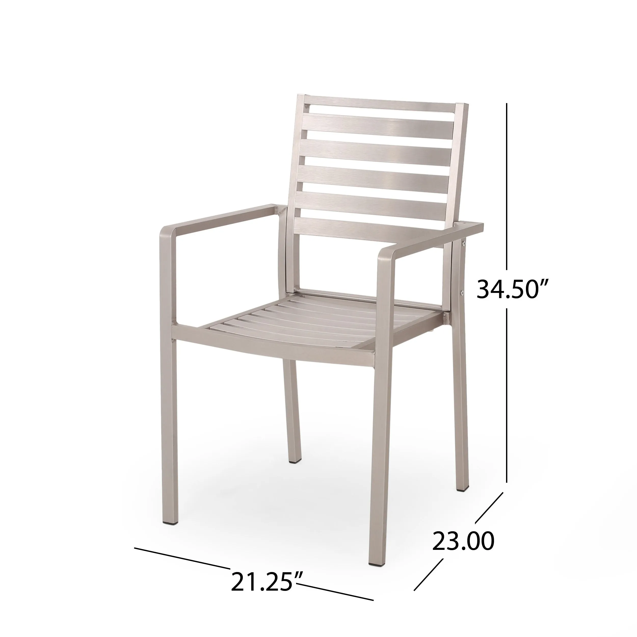 Outdoor Modern 4 Seater Aluminum Dining Set with Wicker Table Top - NH768013