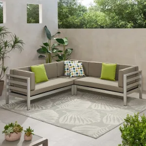Outdoor Modern 5 Seater Sectional Sofa - NH996113 patio chairs, outdoor seating