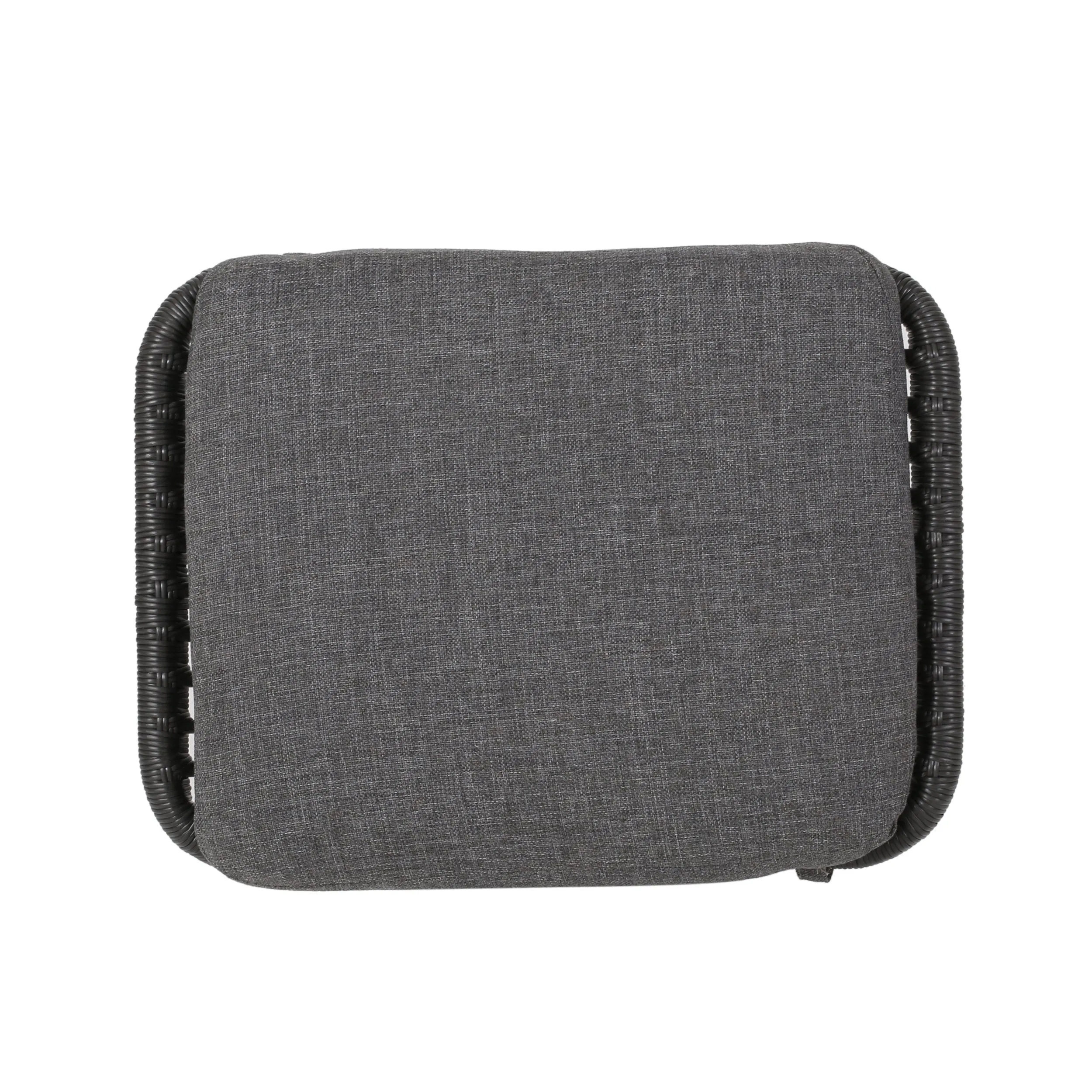 Outdoor Modern Boho Wicker Ottoman (Set of 2) - NH054013