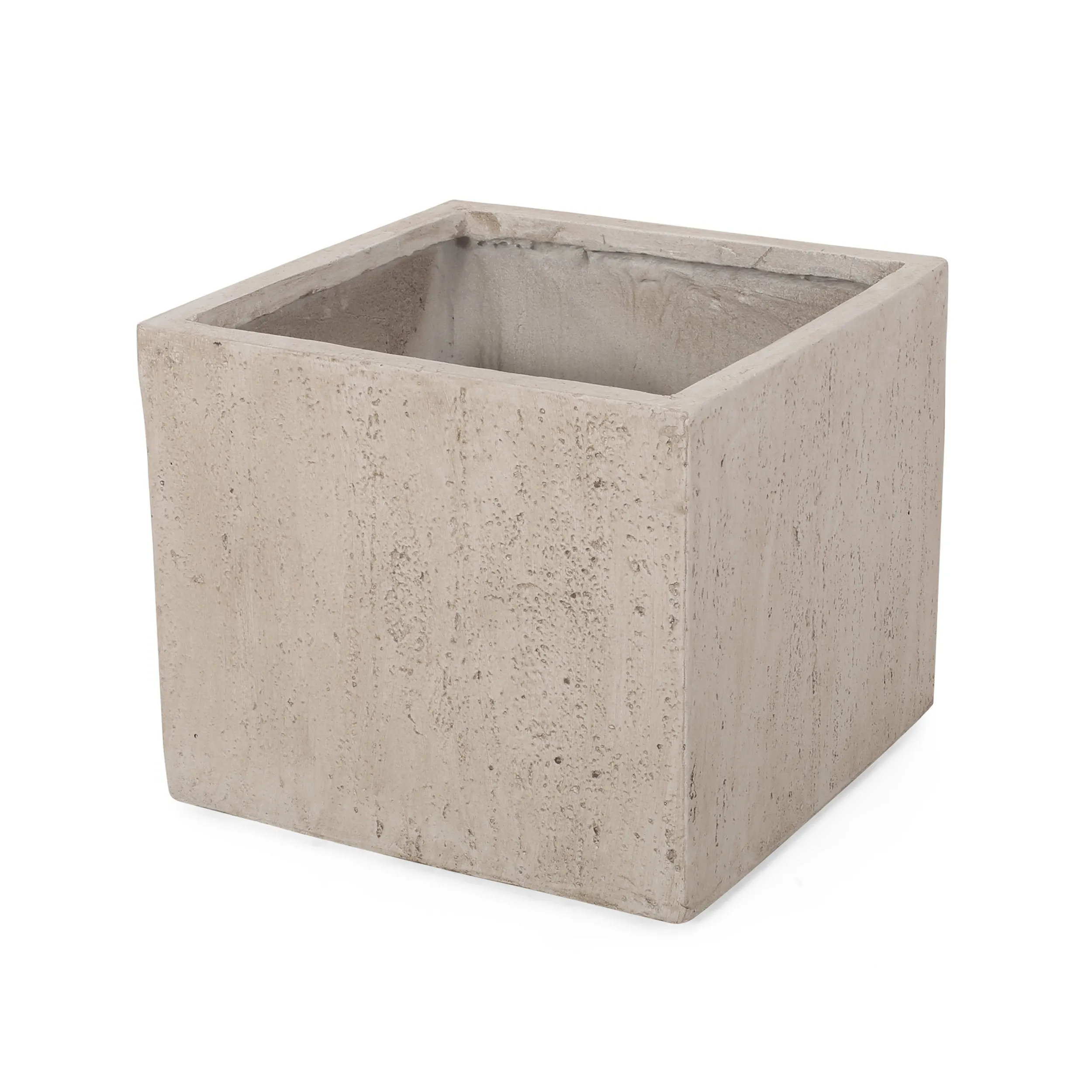 Outdoor Modern Cast Stone Square Planter - NH913313 patio chairs, outdoor seating
