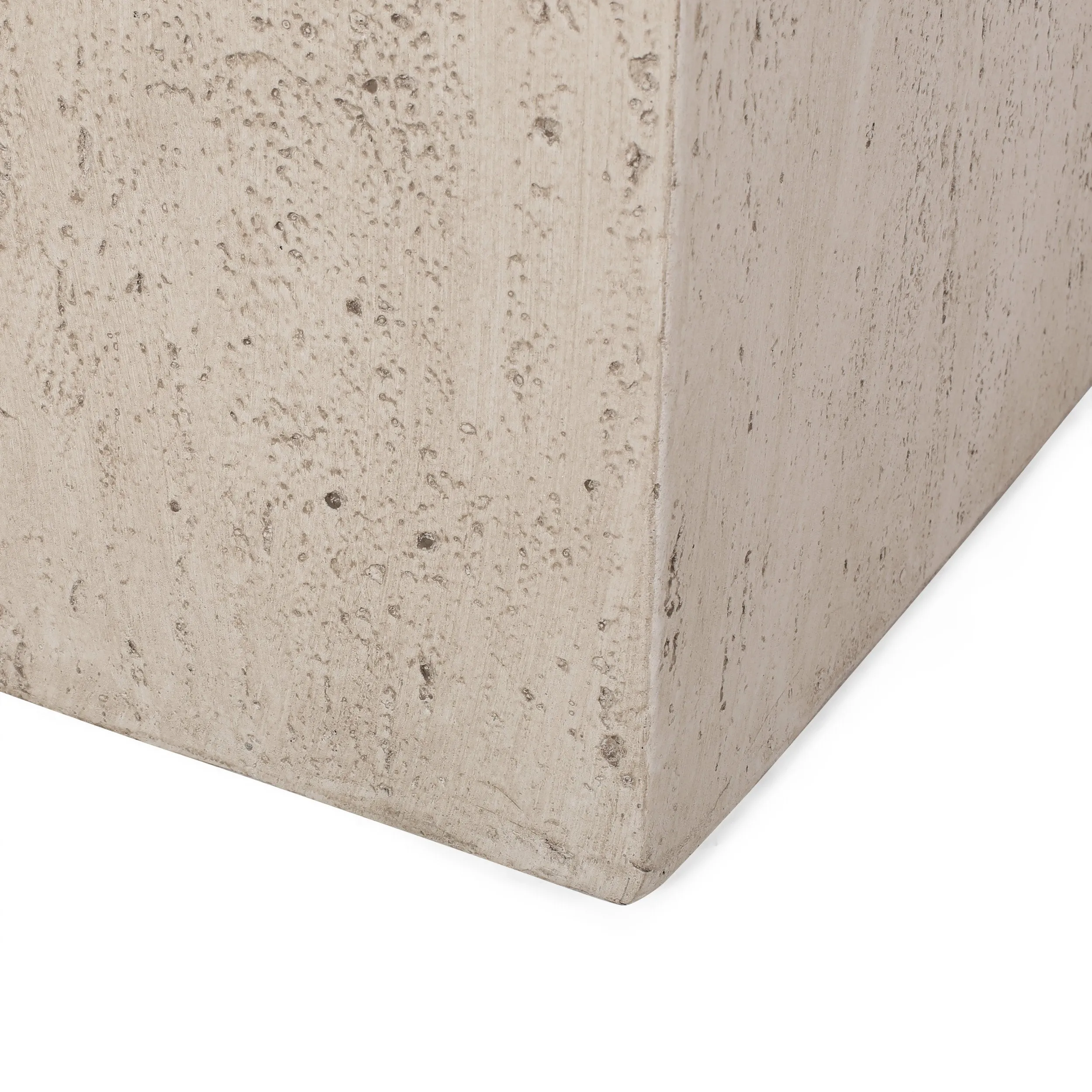 Outdoor Modern Cast Stone Square Planters (Set of 2) - NH223313