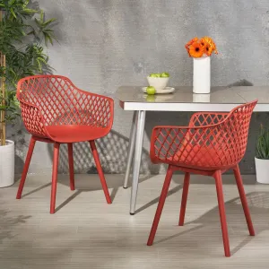 Outdoor Modern Dining Chair (Set of 2) - NH074213 patio chairs, outdoor seating