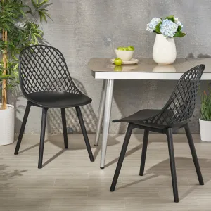 Outdoor Modern Dining Chair (Set of 2) - NH674213 patio chairs, outdoor seating