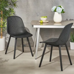 Outdoor Modern Dining Chair (Set of 2) - NH854213 patio chairs, outdoor seating