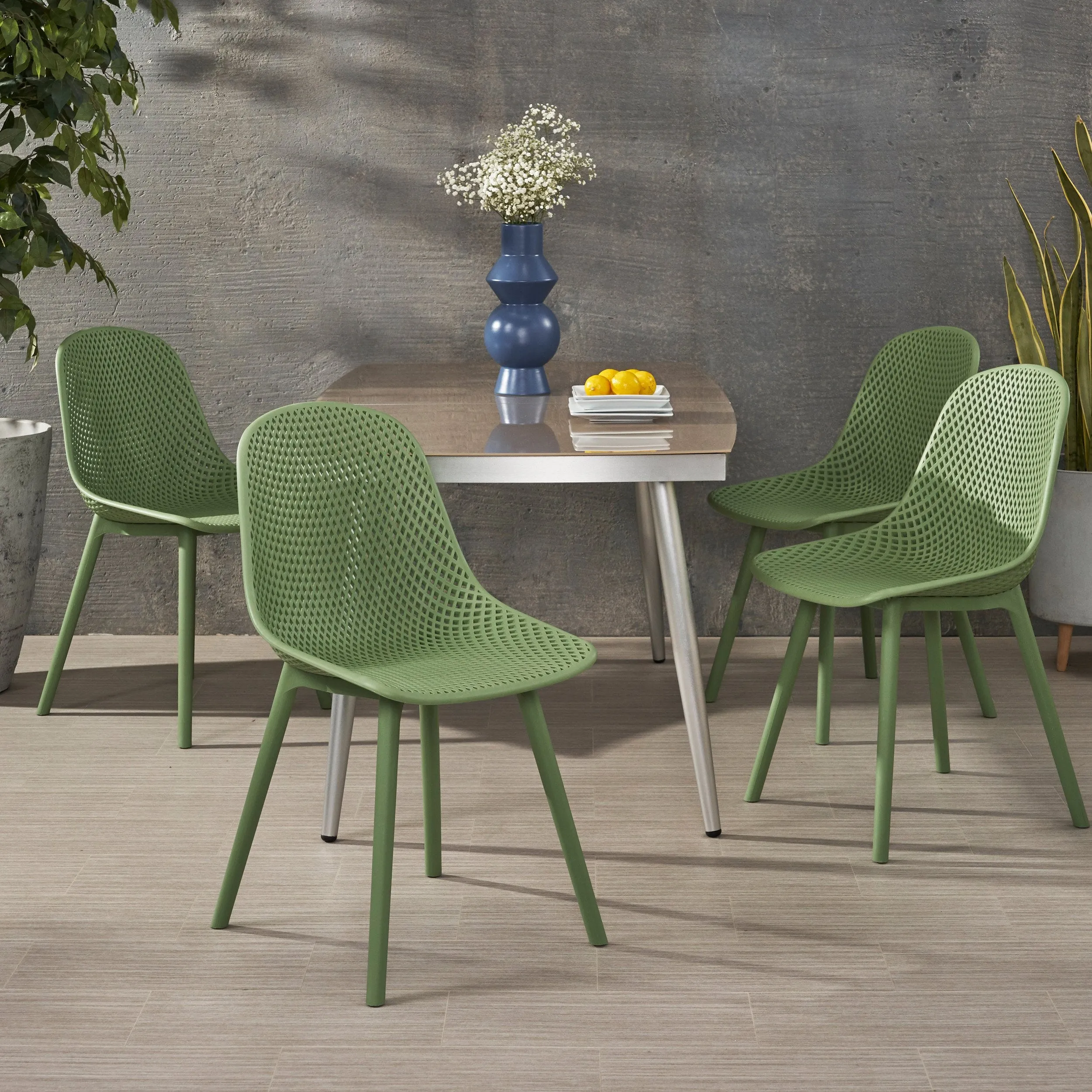 Outdoor Modern Dining Chair (Set of 4) - NH164213
