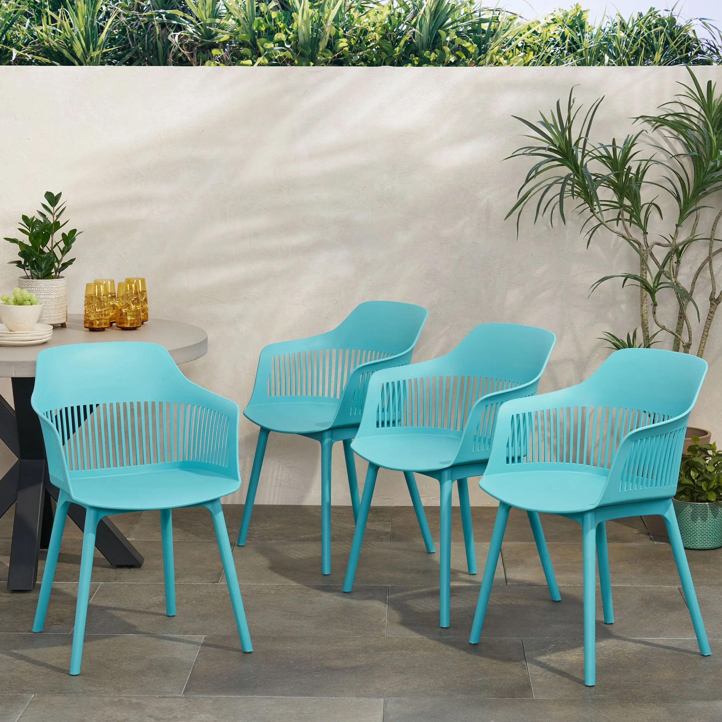 Outdoor Modern Dining Chair (Set of 4) - NH671213