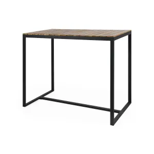 Outdoor Modern Industrial Acacia Wood Bar Table - NH002313 patio chairs, outdoor seating