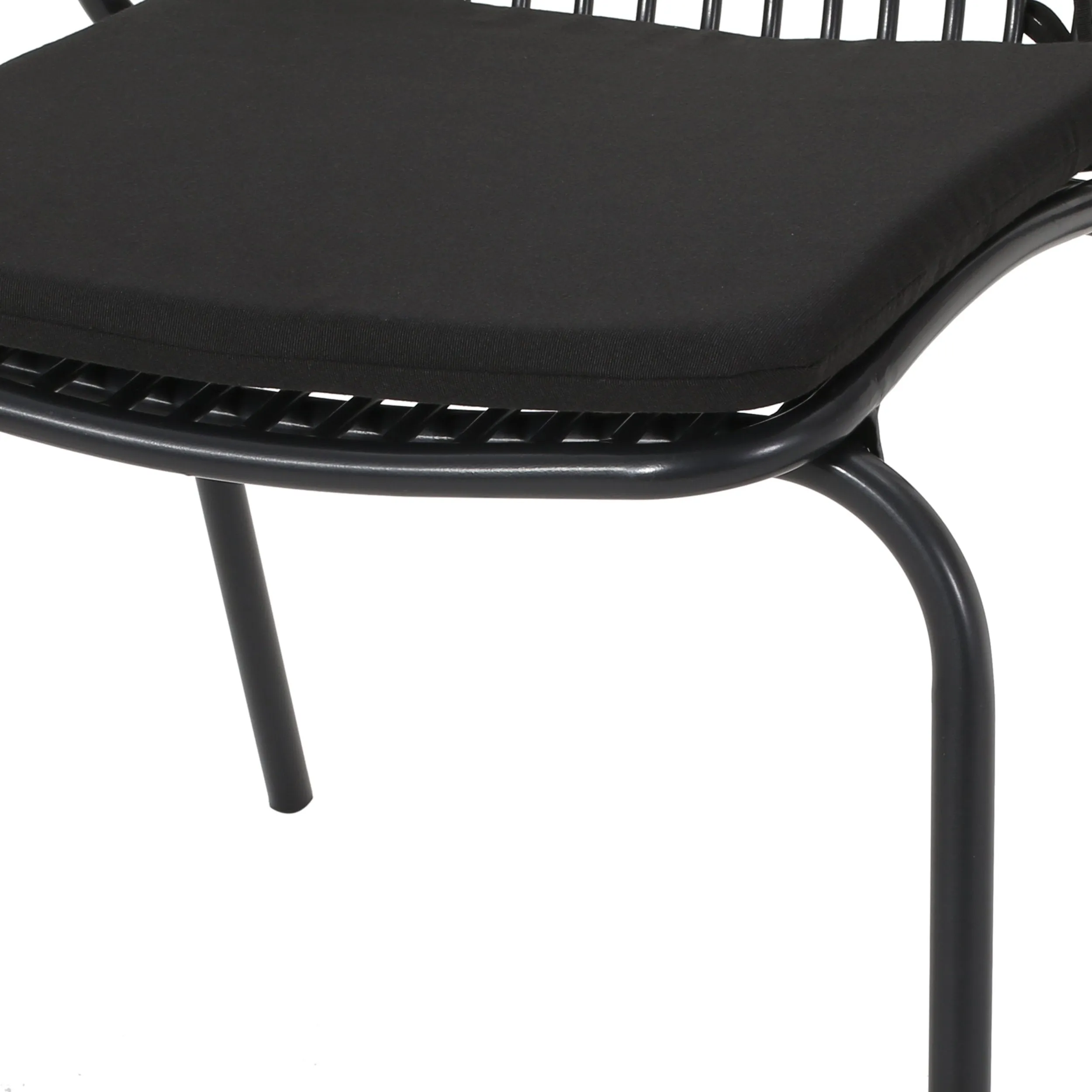 Outdoor Modern Iron 2 Seater Chat Set with Cushions - NH027013