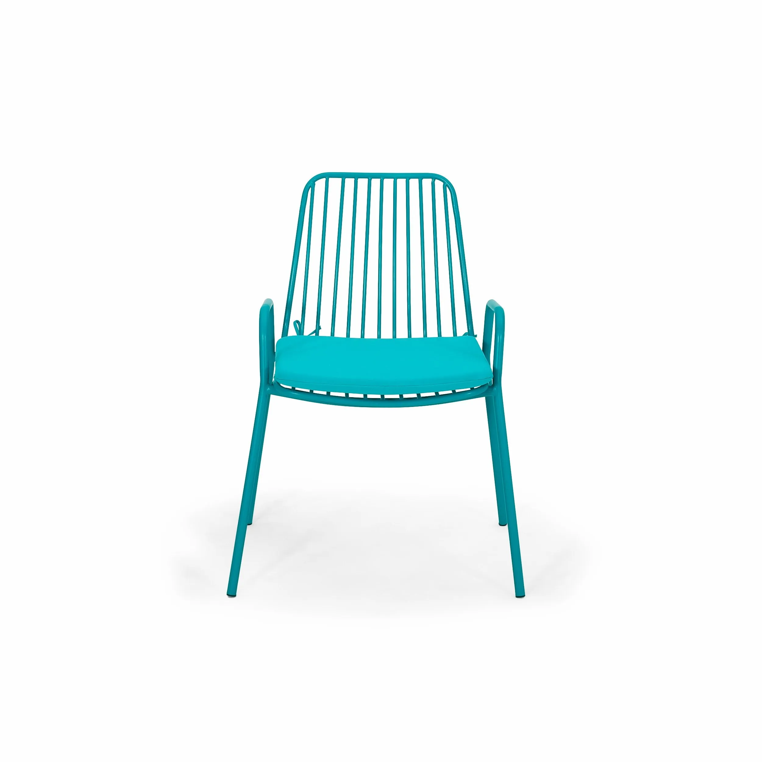 Outdoor Modern Iron 2 Seater Chat Set with Cushions - NH537013