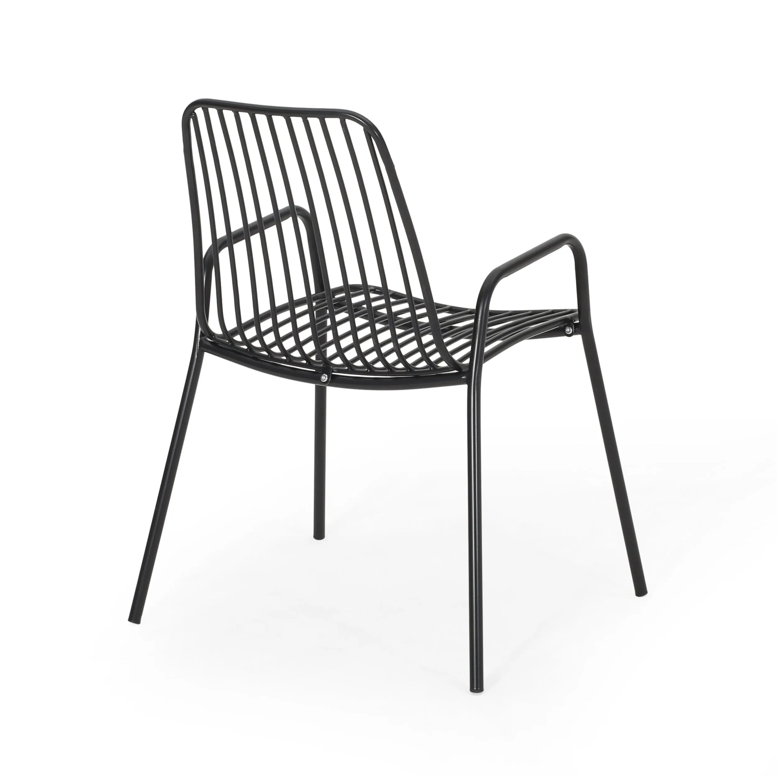 Outdoor Modern Iron Club Chair (Set of 2) - NH927013
