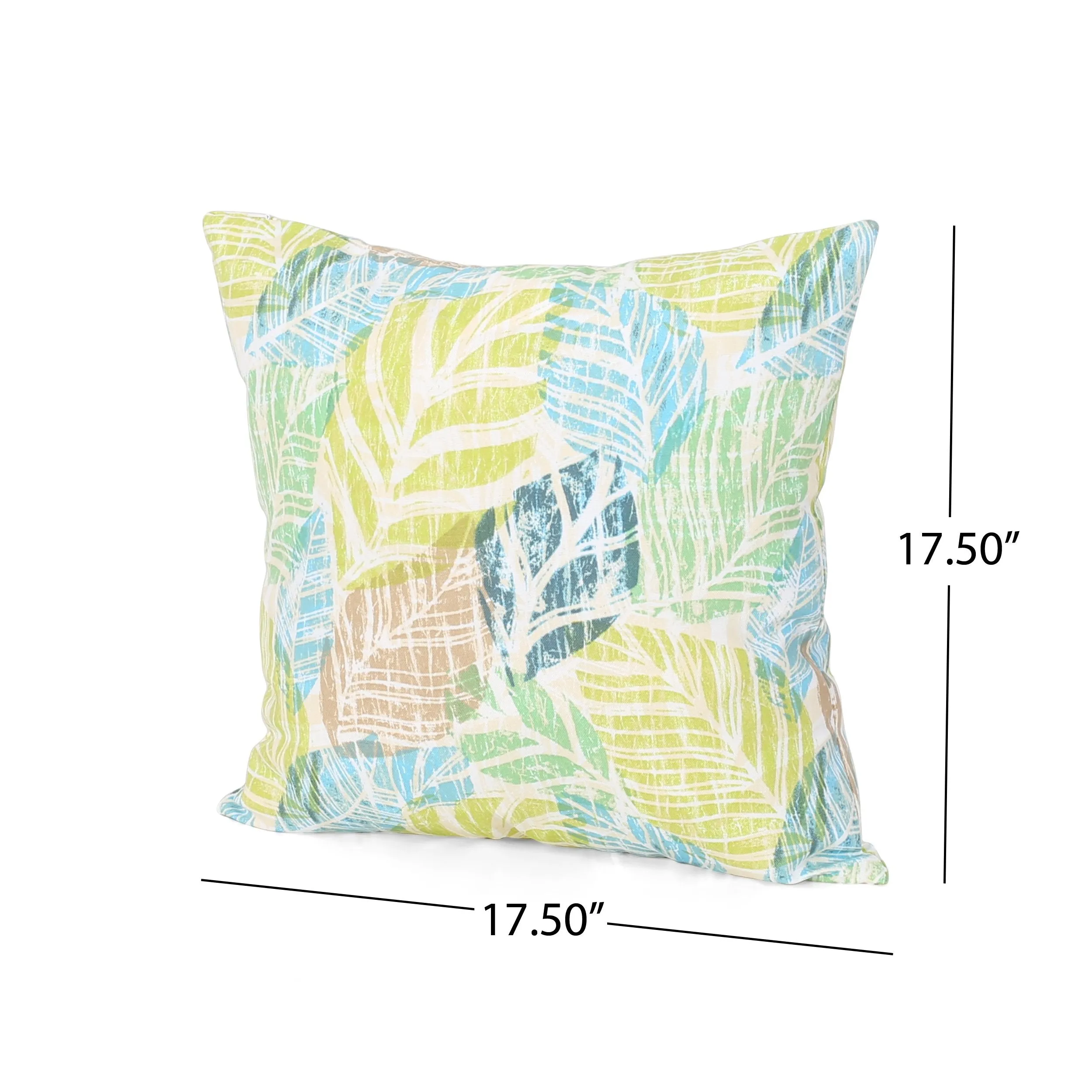 Outdoor Modern Square Water Resistant Fabric Pillow (Set of 2) - NH434013
