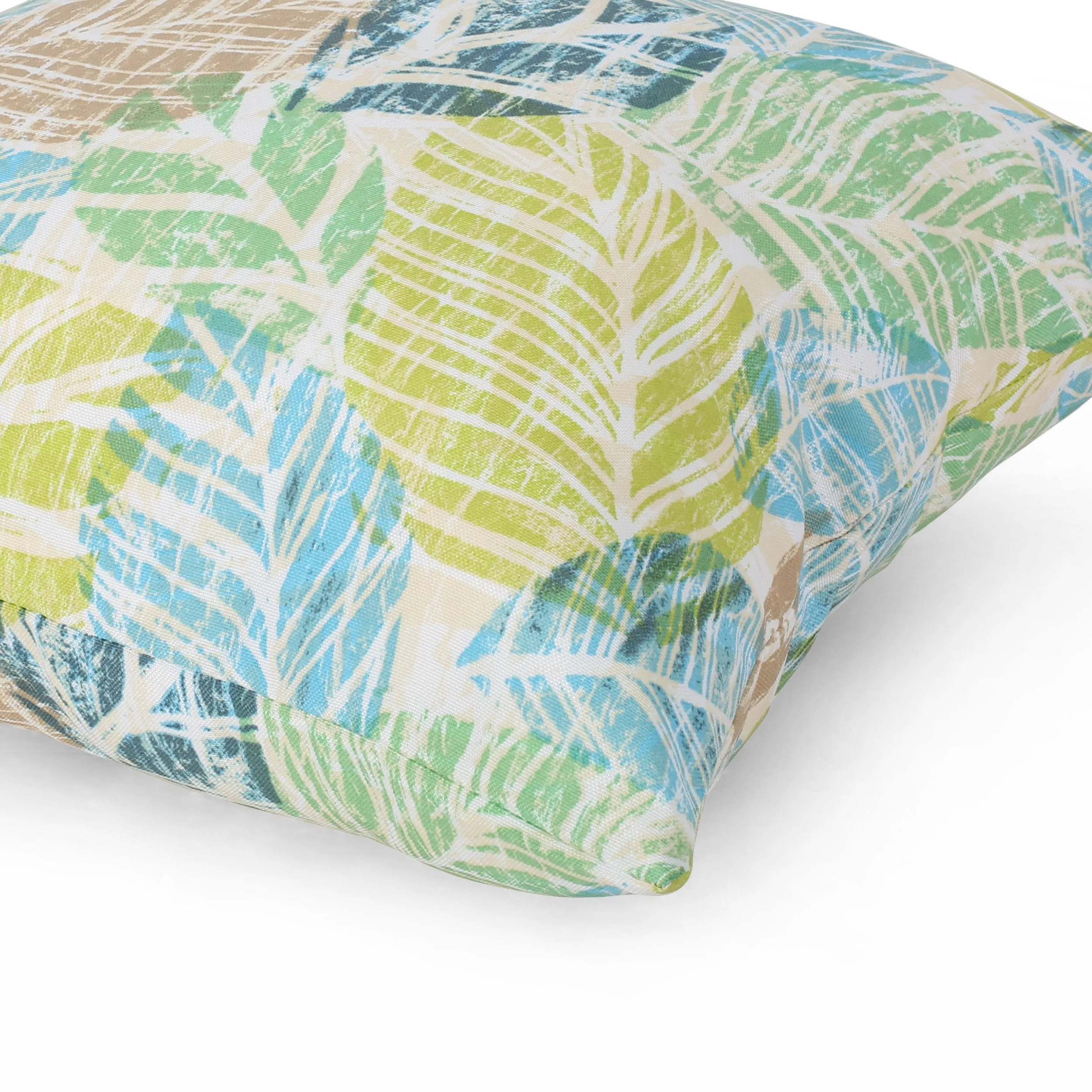 Outdoor Modern Square Water Resistant Fabric Pillow (Set of 2) - NH434013