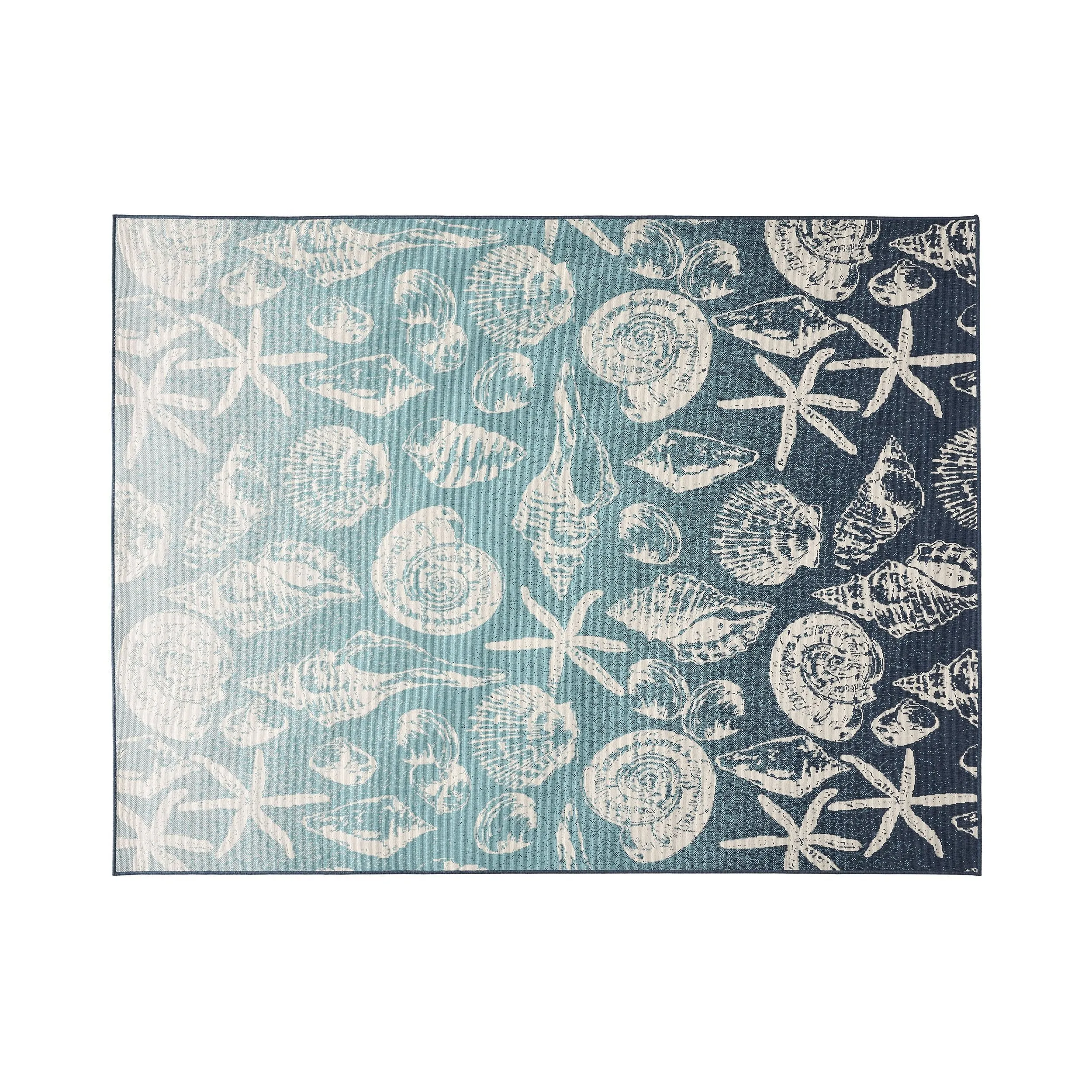 Outdoor Ombre Area Rug, Blue and Ivory - NH965803 patio chairs, outdoor seating