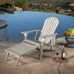 Outdoor Reclining Wood Adirondack Chair with Footrestst - NH256692 patio chairs, outdoor seating
