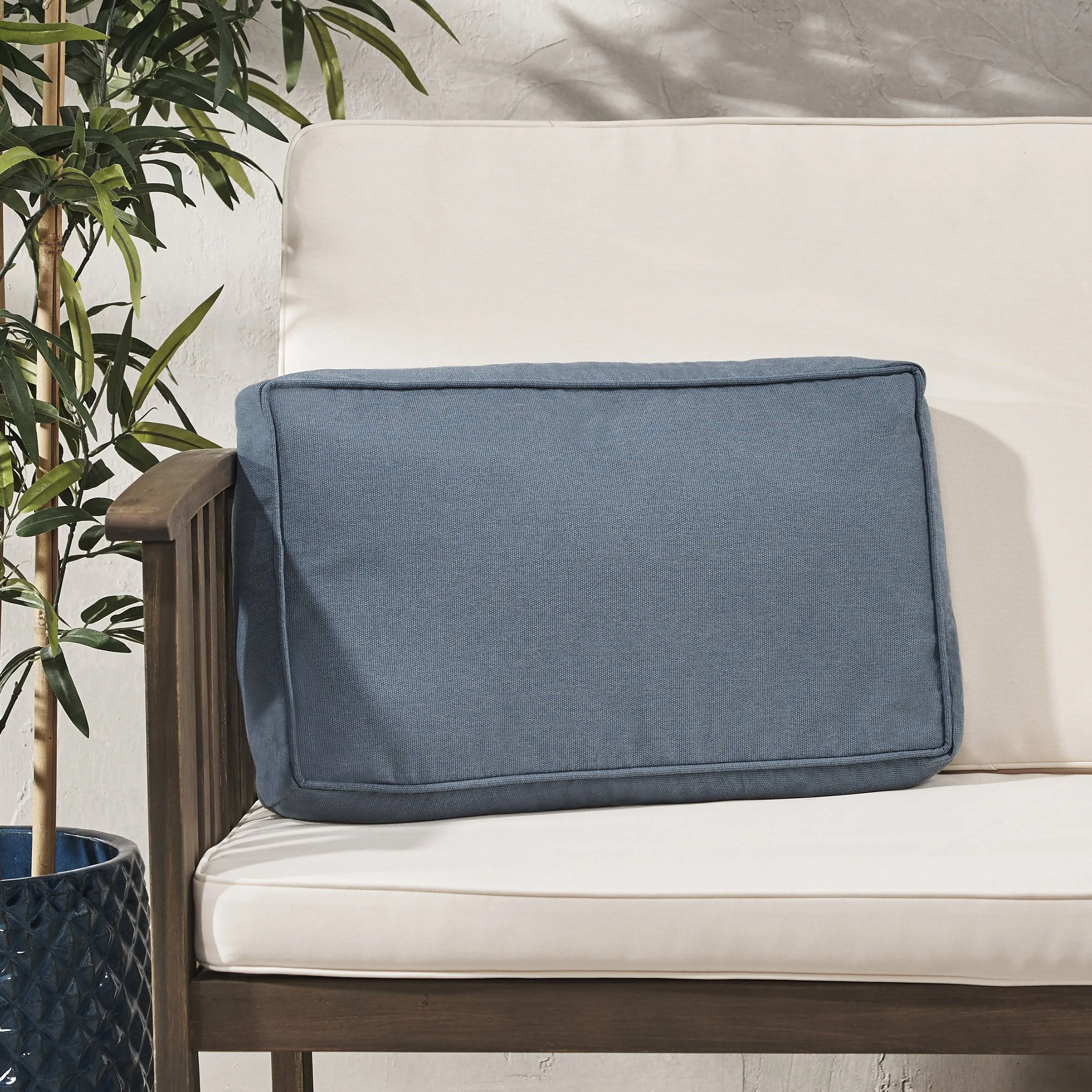 Outdoor Rectanglular Water Resistant 12"x20" Lumbar Pillow - NH649703 patio chairs, outdoor seating