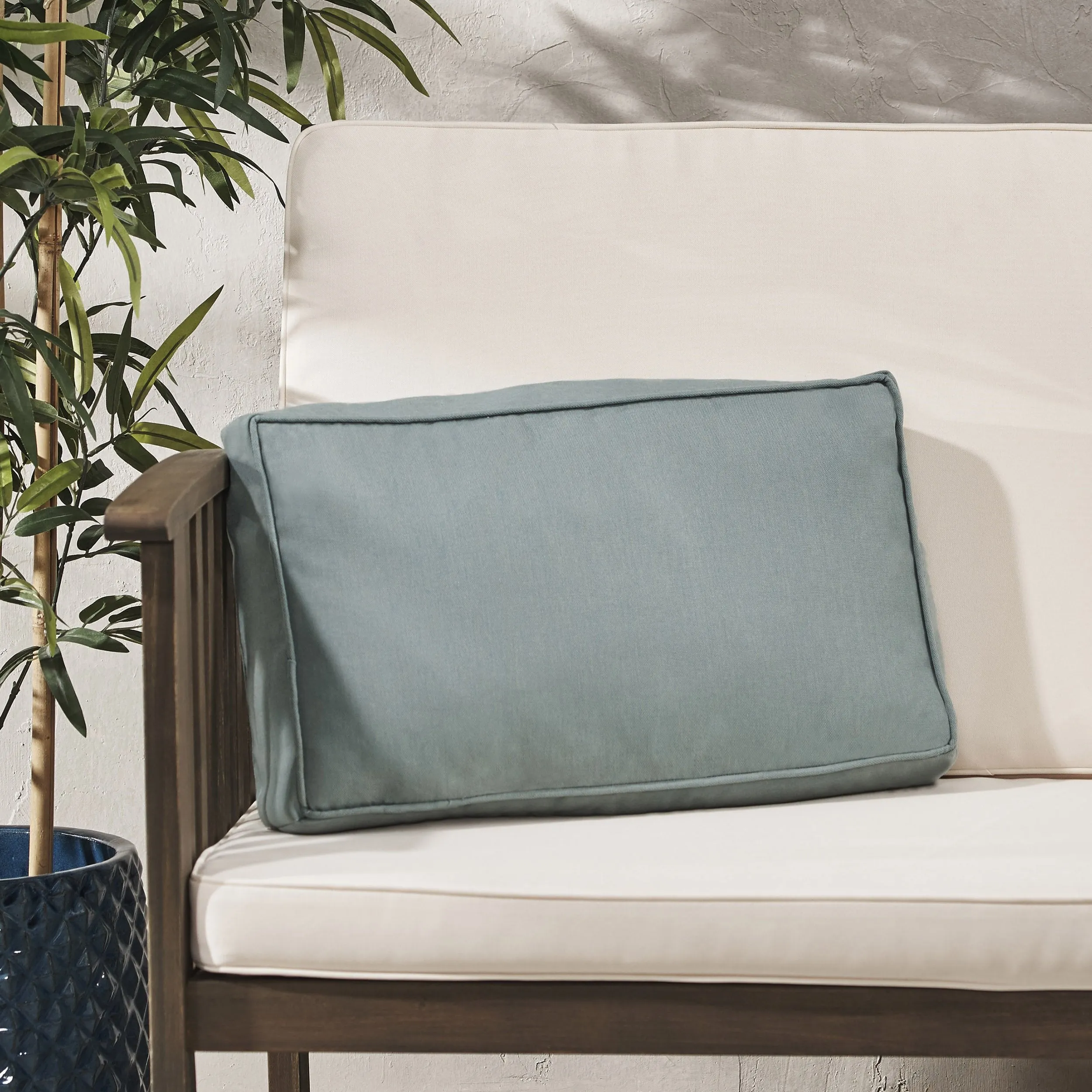 Outdoor Rectanglular Water Resistant 12"x20" Lumbar Pillow - NH649703