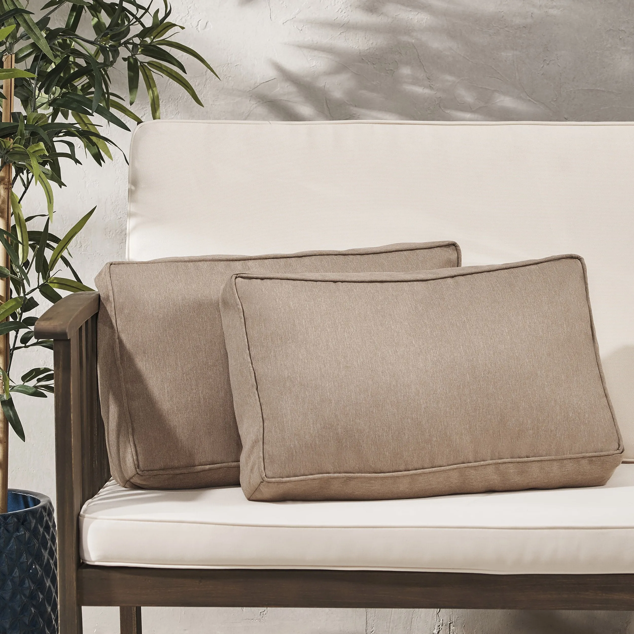 Outdoor Rectanglular Water Resistant 12"x20" Lumbar Pillows - NH079703