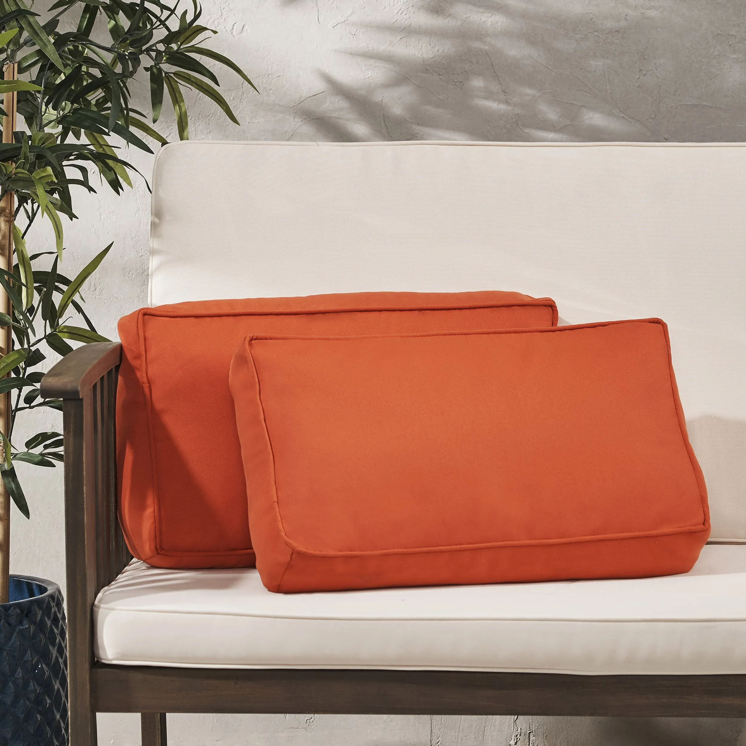 Outdoor Rectanglular Water Resistant 12"x20" Lumbar Pillows - NH079703