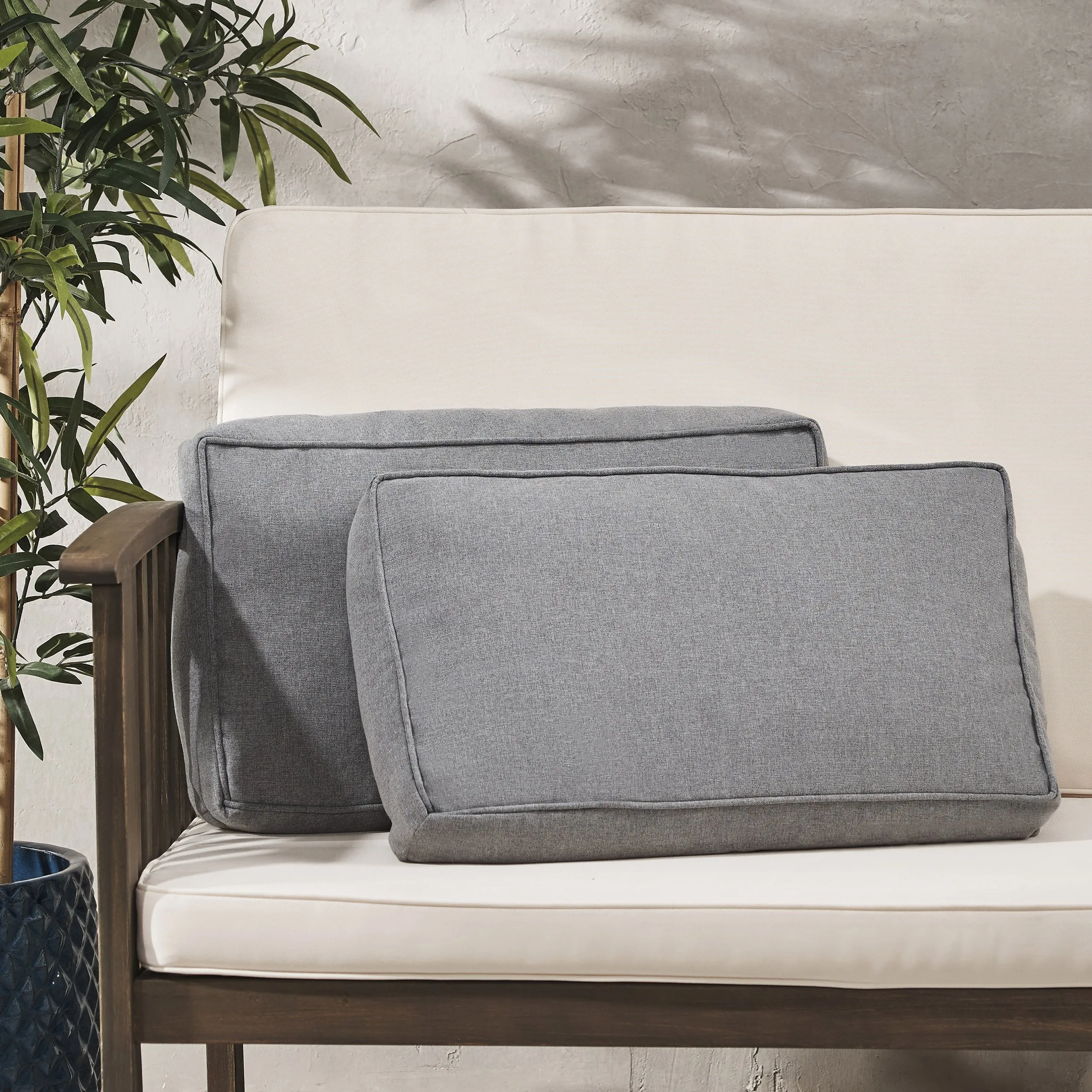 Outdoor Rectanglular Water Resistant 12"x20" Lumbar Pillows - NH079703