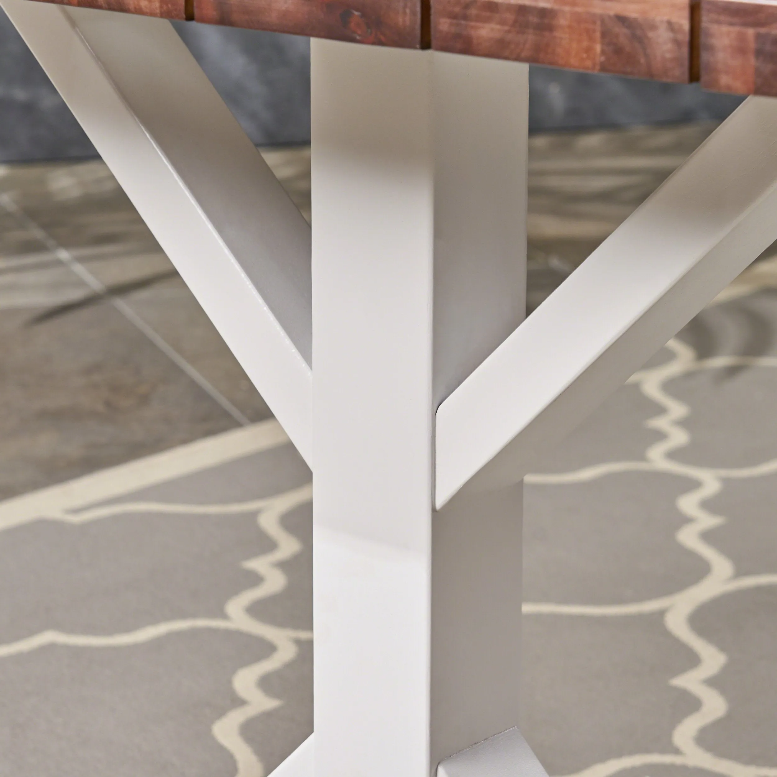 Outdoor Rustic Farmhouse Acacia Wood Dining Table - NH809603