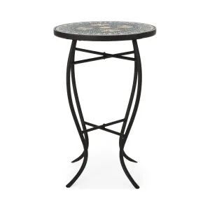 Outdoor Side Table with Tile Top - NH270313 patio chairs, outdoor seating