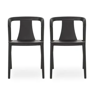 Outdoor Stacking Dining Chair (Set of 2) - NH071213 patio chairs, outdoor seating