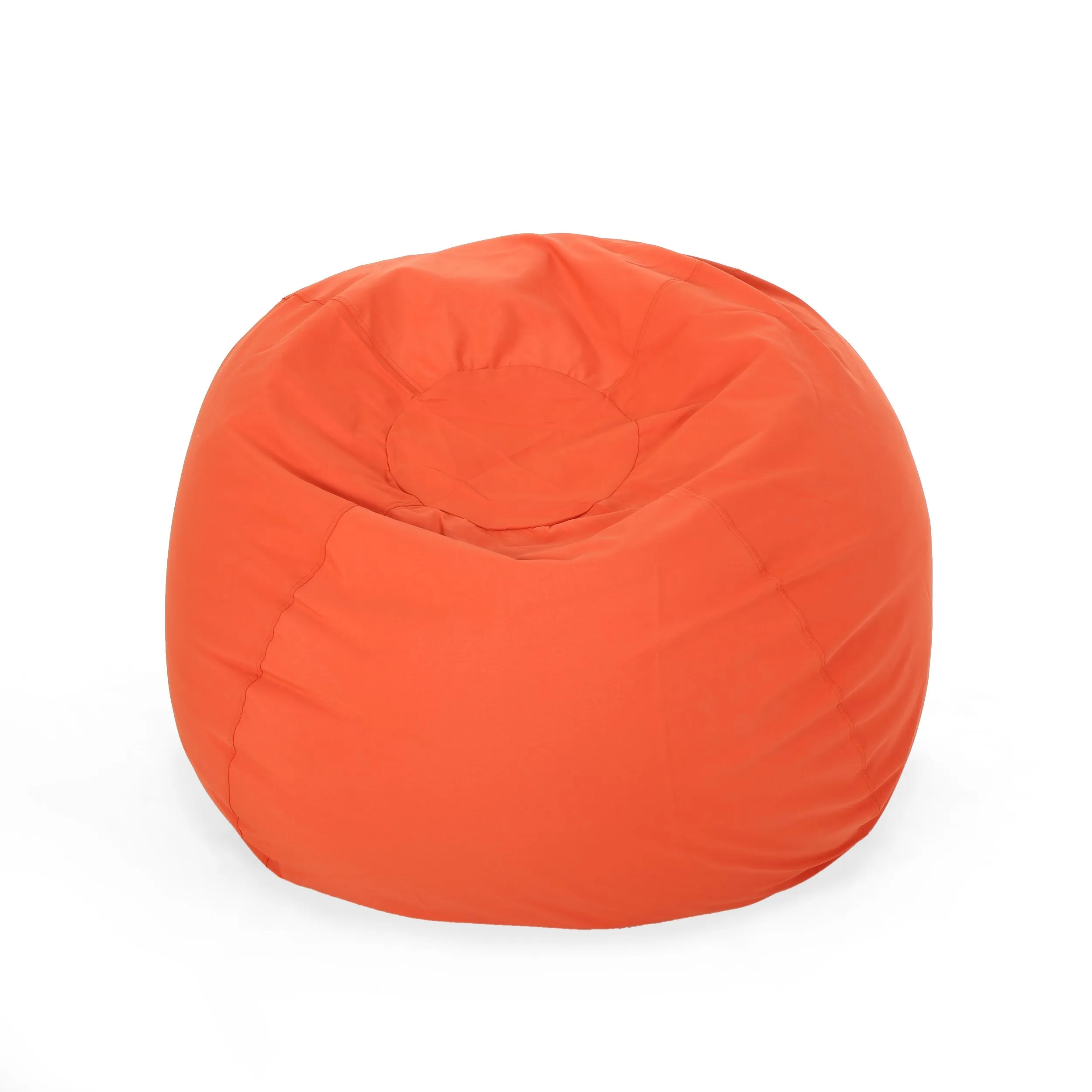 Outdoor Water Resistant 4.5 Bean Bag and 2 Ottoman Pouf Set - NH510803