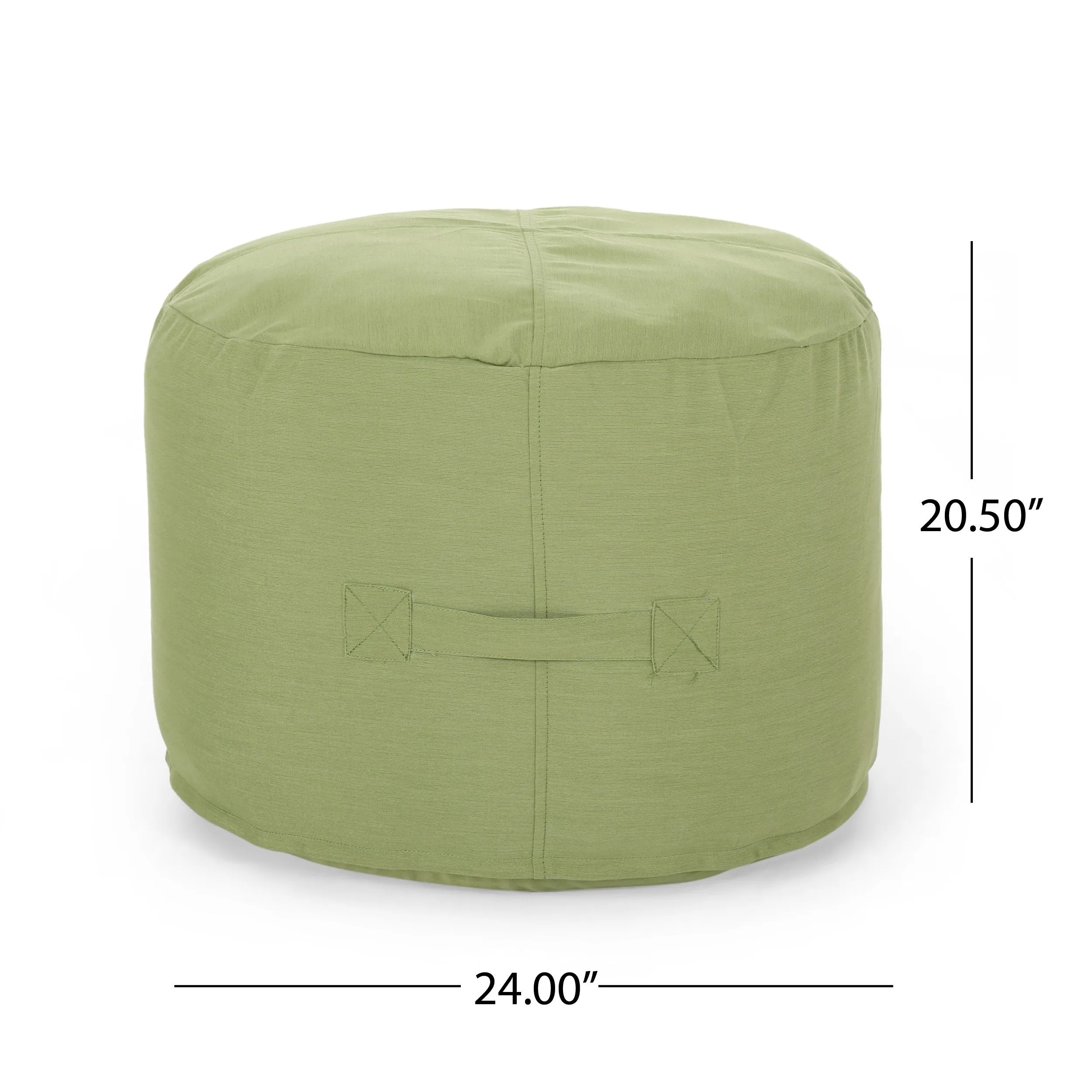 Outdoor Water Resistant 4.5 Bean Bag and 2 Ottoman Pouf Set - NH510803