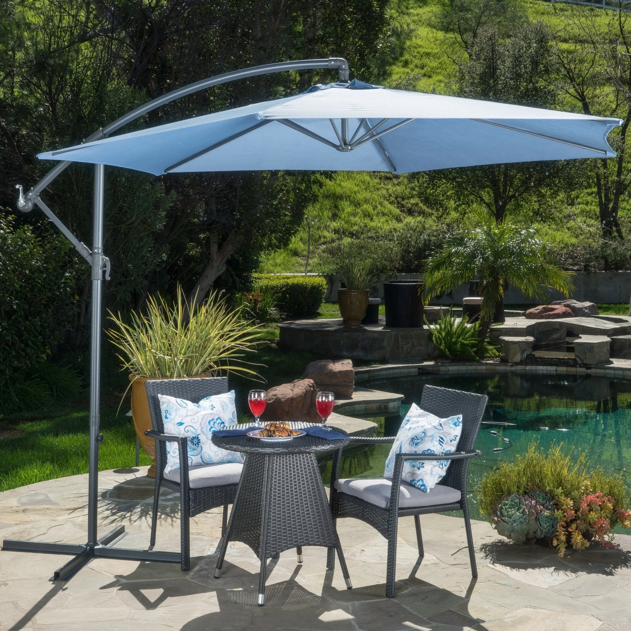 Outdoor Water Resistant Canopy Umbrella - NH443003 patio chairs, outdoor seating