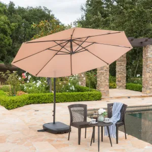 Outdoor Water Resistant Canopy w/ Plastic Base Aluminum Pole - NH654103 patio chairs, outdoor seating