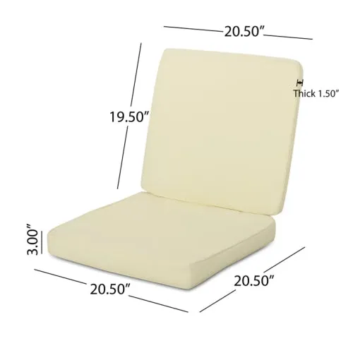 Outdoor Water Resistant Fabric Club Chair Cushions - NH672313