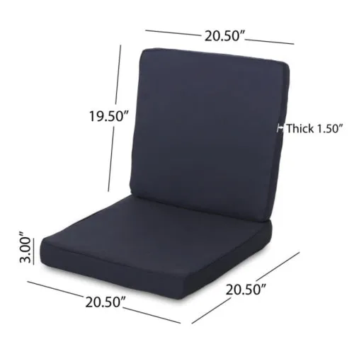 Outdoor Water Resistant Fabric Club Chair Cushions (Set of 4) - NH282313