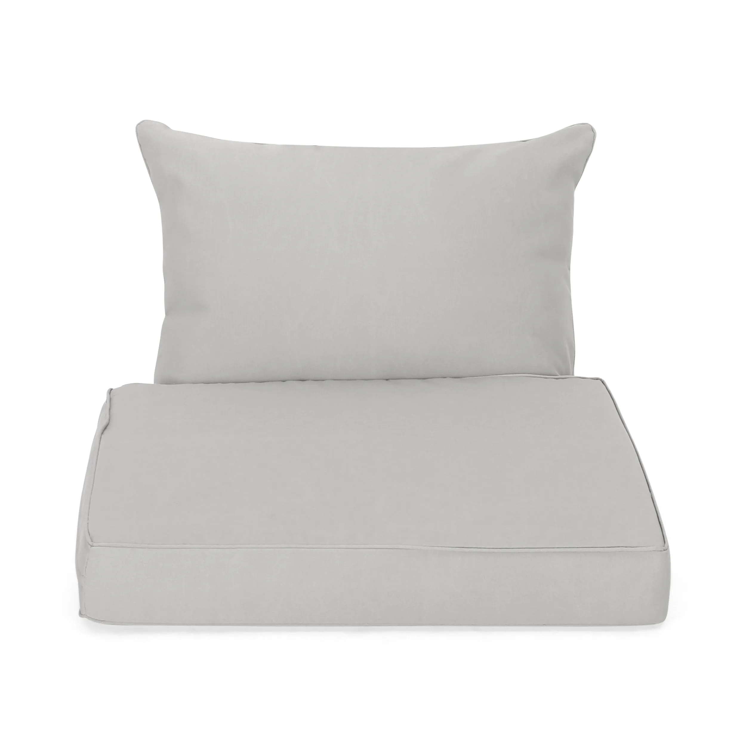 Outdoor Water Resistant Fabric Club Chair Cushions with Piping (Set of 4) - NH134313
