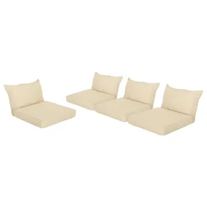 Outdoor Water Resistant Fabric Club Chair Cushions with Piping (Set of 4) - NH134313 patio chairs, outdoor seating